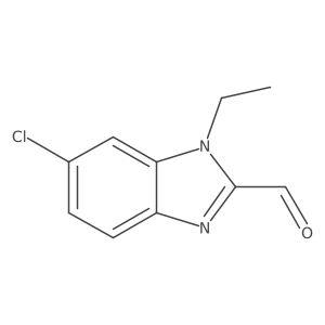 6-Chloro-1-ethyl-1H-benzo[d]imidazole-2-carbaldehyde Structure