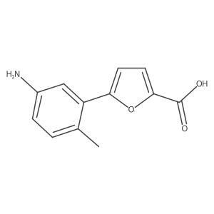 5-(5-Amino-2-methylphenyl)furan-2-carboxylic acid Structure
