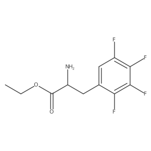Ethyl 2-amino-3-(2,3,4,5-tetrafluorophenyl)propanoate结构式