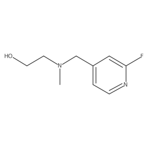 Ethanol, 2-[[(2-fluoro-4-pyridinyl)methyl]methylamino]- Structure