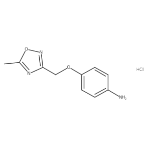 4-[(5-Methyl-1,2,4-oxadiazol-3-yl)methoxy]aniline hydrochloride Structure