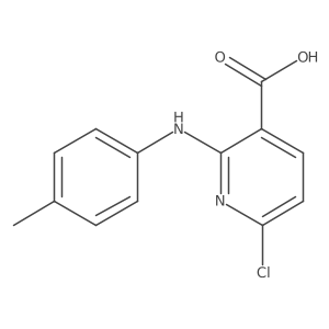 6-Chloro-2-(4-methylanilino)pyridine-3-carboxylic acid结构式