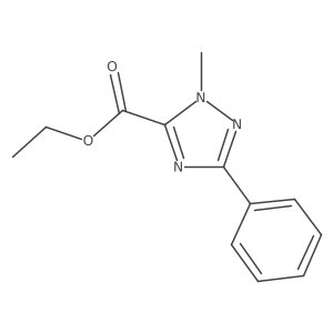 Ethyl 1-methyl-3-phenyl-1H-1,2,4-triazole-5-carboxylate Structure