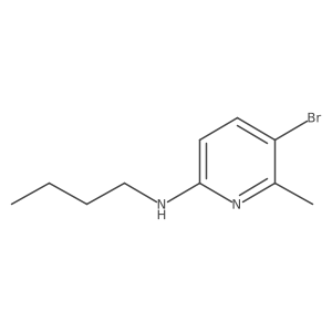 5-Bromo-N-butyl-6-methylpyridin-2-amine结构式