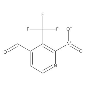 2-Nitro-3-(trifluoromethyl)isonicotinaldehyde Structure
