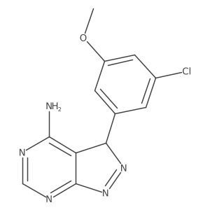 3-(3-Chloro-5-methoxyphenyl)-3H-pyrazolo[3,4-d]pyrimidin-4-amine Structure