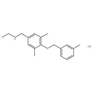 ({3,5-Dimethyl-4-[(3-methylphenyl)methoxy]phenyl}methyl)(ethyl)amine hydrochloride Structure