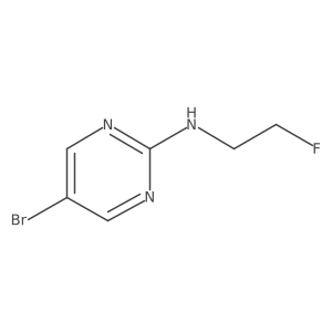 5-bromo-N-(2-fluoroethyl)pyrimidin-2-amine结构式