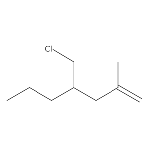 4-(Chloromethyl)-2-methylhept-1-ene结构式