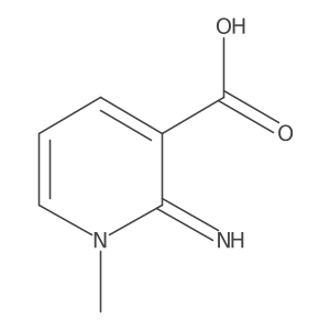 1,2-Dihydro-2-imino-1-methyl-3-pyridinecarboxylic acid结构式