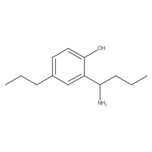 2-(1-Aminobutyl)-4-propylphenol结构式