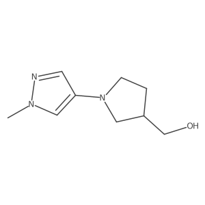[1-(1-methyl-1H-pyrazol-4-yl)pyrrolidin-3-yl]methanol Structure