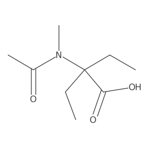 2-ethyl-2-(N-methylacetamido)butanoic acid结构式