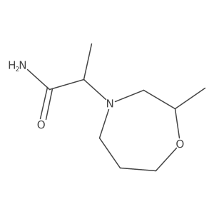 1,4-Oxazepine-4(5H)-acetamide, tetrahydro-I+/-,2-dimethyl- Structure