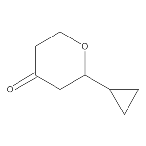 4H-Pyran-4-one, 2-cyclopropyltetrahydro-结构式