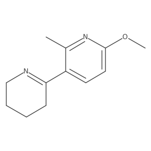 6'-Methoxy-2'-methyl-3,4,5,6-tetrahydro-2,3'-bipyridine结构式