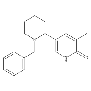 5-(1-Benzylpiperidin-2-yl)-3-methylpyridin-2(1H)-one结构式