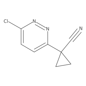 1-(6-Chloro-pyridazin-3-yl)-cyclopropanecarbonitrile结构式