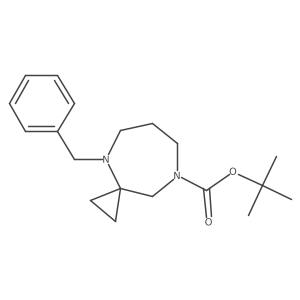 Tert-butyl 9-benzyl-5,9-diazaspiro[2.6]nonane-5-carboxylate Structure