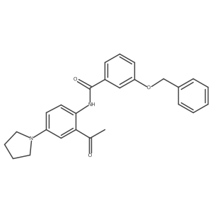 N-(2-Acetyl-4-pyrrolidinophenyl)-3-benzyloxybenzamide Structure