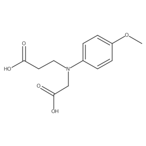 I(2)-Alanine, N-(carboxymethyl)-N-(4-methoxyphenyl)-结构式