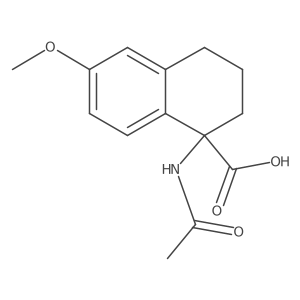 1-Acetamido-6-methoxy-1,2,3,4-tetrahydronaphthalene-1-carboxylic acid Structure