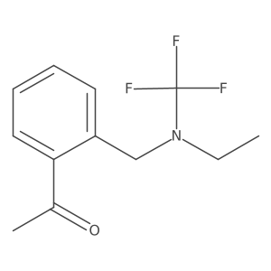 1-(2-((Ethyl(trifluoromethyl)amino)methyl)phenyl)ethanone结构式