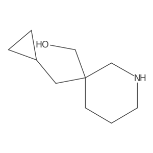 [3-(Cyclopropylmethyl)-3-piperidinyl]methanol Structure