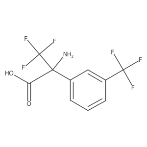 2-Amino-3,3,3-trifluoro-2-[3-(trifluoromethyl)phenyl]propanoic acid结构式