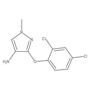 3-(2,4-dichlorophenoxy)-1-methyl-1H-pyrazol-4-amine结构式