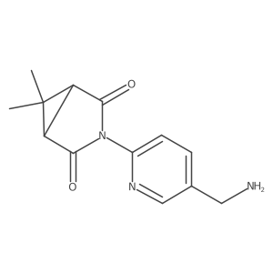 3-Azabicyclo[3.1.0]hexane-2,4-dione, 3-[5-(aminomethyl)-2-pyridinyl]-6,6-dimethyl- Structure