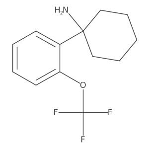 1-[2-(Trifluoromethoxy)phenyl]cyclohexan-1-amine结构式