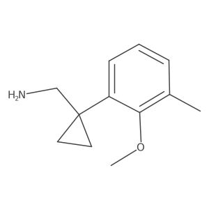 [1-(2-Methoxy-3-methylphenyl)cyclopropyl]methanamine Structure
