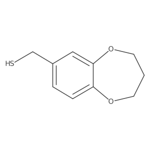 3,4-dihydro-2H-1,5-benzodioxepin-7-ylmethanethiol结构式