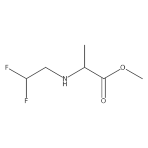 Methyl (2,2-difluoroethyl)alaninate结构式