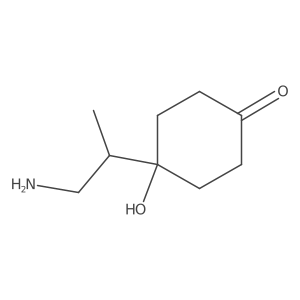 4-(1-Aminopropan-2-YL)-4-hydroxycyclohexan-1-one结构式