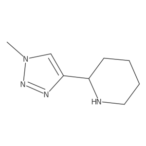 2-(1-methyl-1H-1,2,3-triazol-4-yl)piperidine结构式
