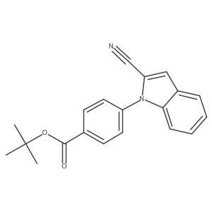 1-[4-(Tert-butoxycarbonyl)phenyl]-2-cyanoindole Structure