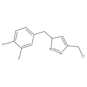 4-(chloromethyl)-1-[(3,4-difluorophenyl)methyl]-1H-1,2,3-triazole结构式