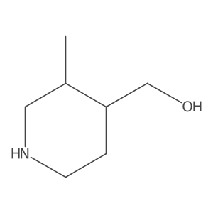 (3-Methylpiperidin-4-yl)methanol结构式