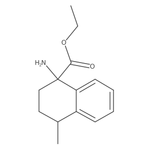 Ethyl 1-amino-4-methyl-1,2,3,4-tetrahydronaphthalene-1-carboxylate Structure