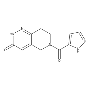 6-(1H-pyrazol-3-ylcarbonyl)-5,6,7,8-tetrahydropyrido[4,3-c]pyridazin-3(2H)-one Structure