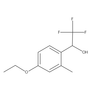 1-(4-Ethoxy-2-methylphenyl)-2,2,2-trifluoroethan-1-ol结构式