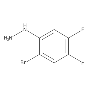 (2-Bromo-4,5-difluorophenyl)hydrazine Structure