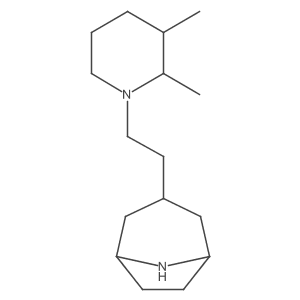 3-[2-(2,3-Dimethylpiperidin-1-yl)ethyl]-8-azabicyclo[3.2.1]octane结构式