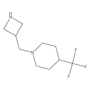 1-(Azetidin-3-ylmethyl)-4-(trifluoromethyl)piperidine结构式