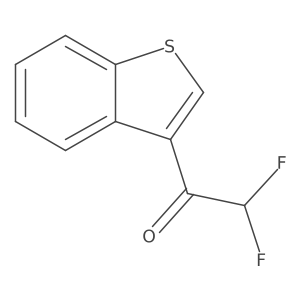 1-(1-Benzothiophen-3-yl)-2,2-difluoroethan-1-one结构式