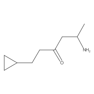 5-Amino-1-cyclopropylhexan-3-one Structure