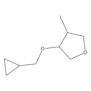 3-(Cyclopropylmethoxy)-4-iodooxolane Structure