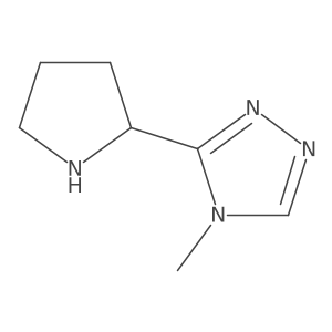 4-methyl-3-[(2S)-pyrrolidin-2-yl]-4H-1,2,4-triazole Structure